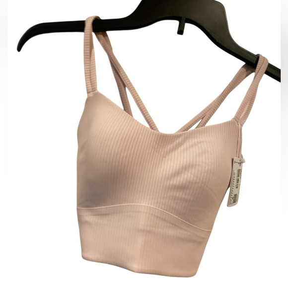 lululemon athletica Other - NWT Lululemon like a cloud longline bra *ribbed BLISSFUL PINK Size 4